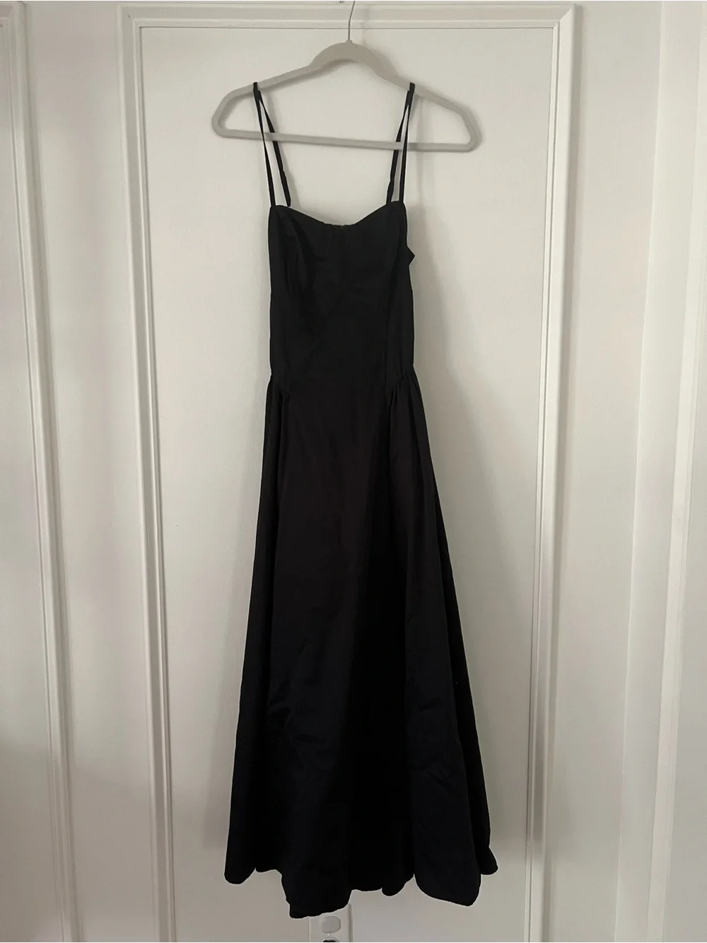 Abercrombie Black Spaghetti-Strap Maxi Dress